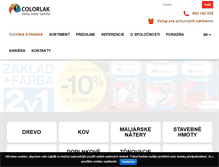Tablet Screenshot of colorlak.sk